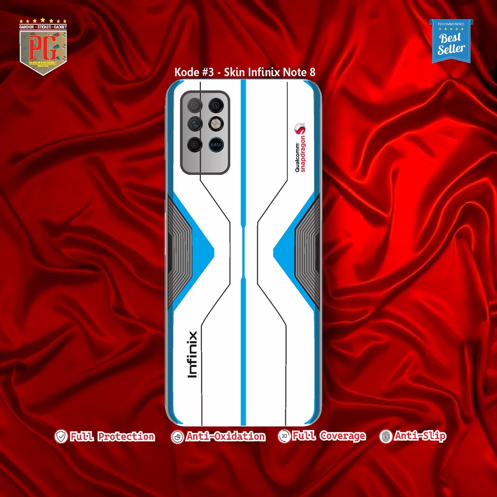 Garskin Infinix Note 8 Sticker Gadget Motif Snapdragon(isi 2pcs)