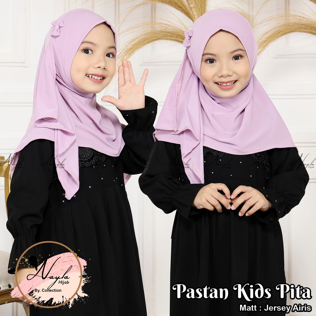 KERUDUNG PASHTAN KIDS PITA JERSEY AIRISH HIJAB INSTAN ANAK JERSEY AIRIS TERBARU NAYLA HIJA'B