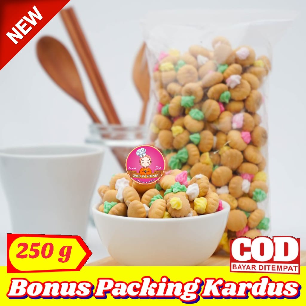 

Gembrose Kue Monas 250g / Gemrose Ciput Kancing - Cemilan Ribhun snack kiloan