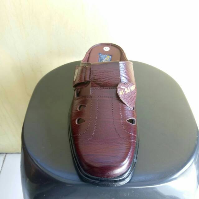 Mandiens - SJ107 Selop Kulit Original Buaya Export Quality - Sepatu Sandal Kulit - Sepatu Selop