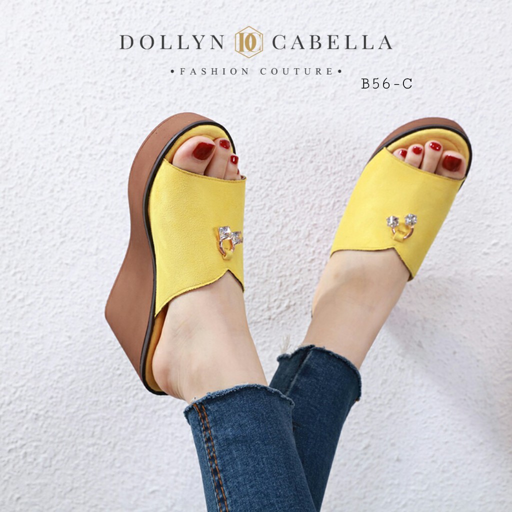 04W2 SANDAL WEDGES WANITA B56-C DOLLYN CABELLA HAIDAR WARNA POLOS