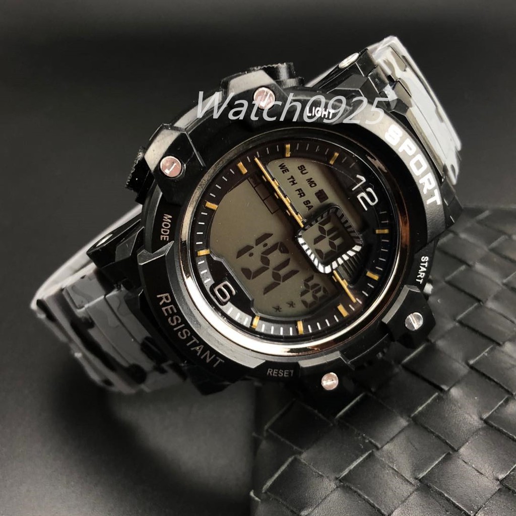 JAM TANGAN PRIA PROMO RUBBER JAM TANGAN DIGITAL SPORT DUAL-TIME LIST MURAH FASHION M57