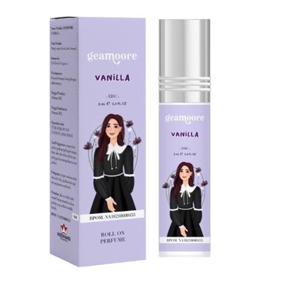 (BPOM) GEAMOORE ADDICTED SERIES Spray 15ml Parfume unisex | Geamoore Parfum Spray 11ml Premium Series-VANILLA - 6 ML