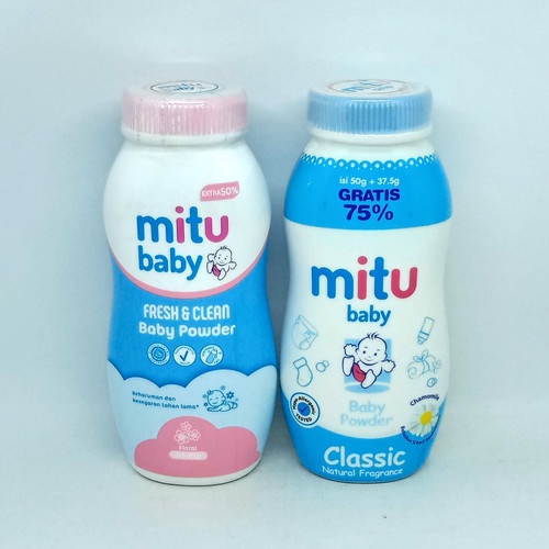 MITU BABY POWDER FRESH&amp;CLEAN 50GR+25GR