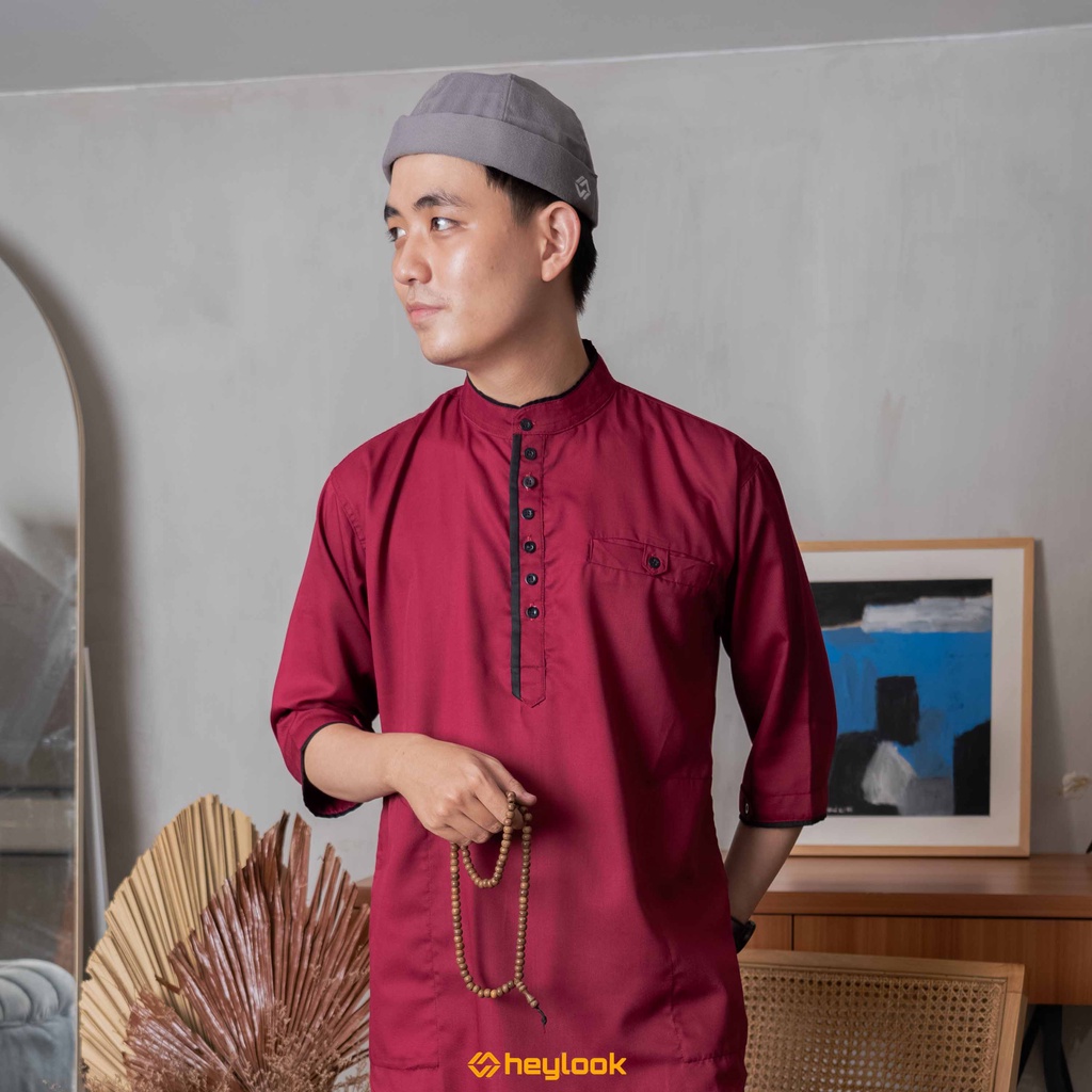 BAJU KOKO KURTA MAHEER PRIA LENGAN PANJANG GAMIS BAJU KOKOH