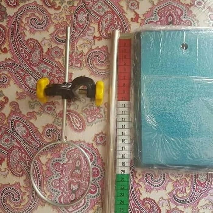 STATIF KLEM + RING CORONG PISAH