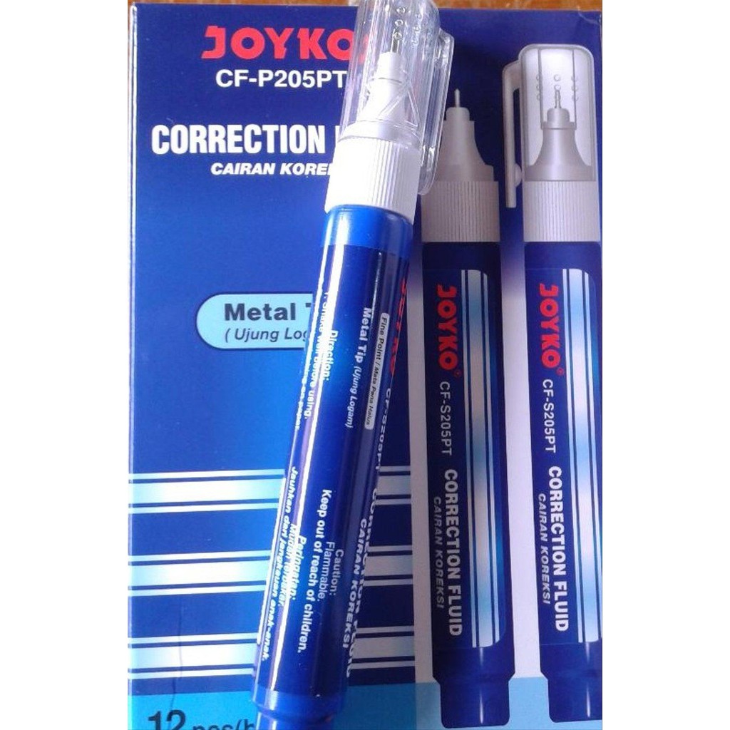 Tipe X Correction Fluid Tape Joyko Cf P205pt Tip Ex Stipo Cair Mu