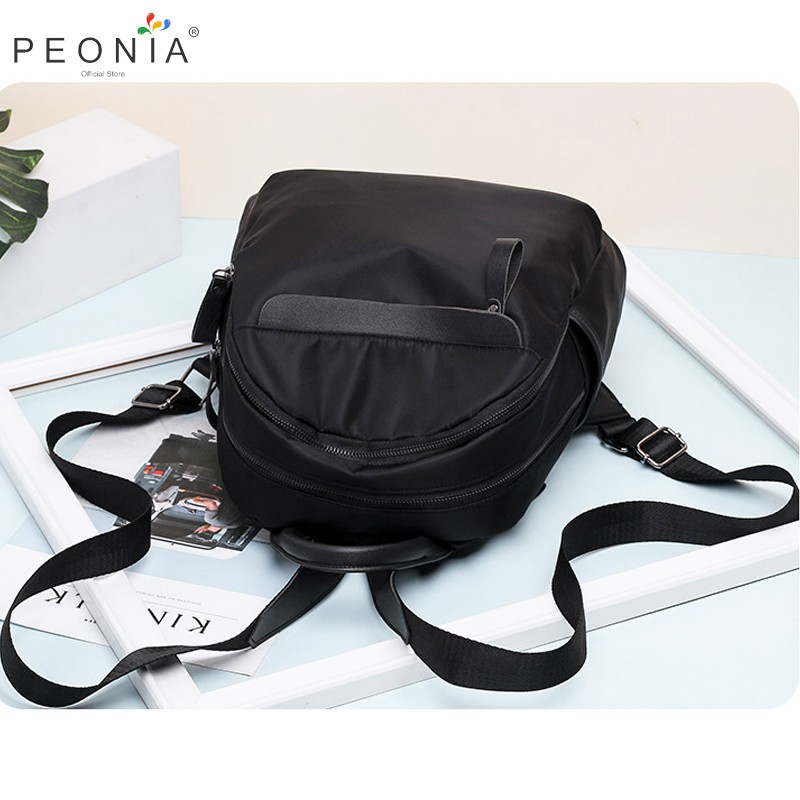 Peonia PNA COLLA Water Resistant Ransel Korea Tas Wanita Punggung Import Kantor Kerja Sekolah Kuliah Outdoor Trendy Fashion Style Travel Casual Backpack Anak Remaja Perempuan Selempang Cewek Bag-5