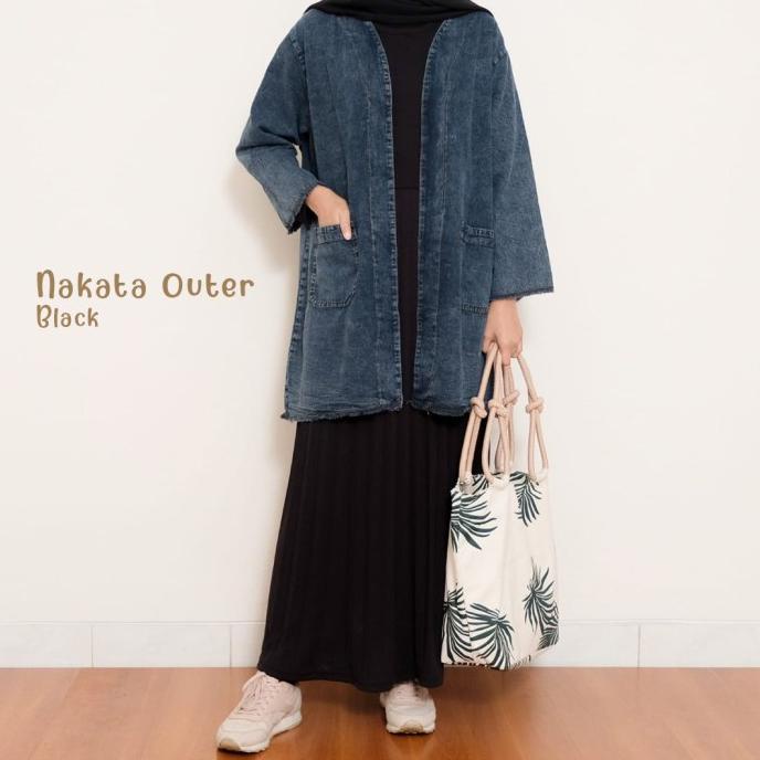 outer jeans wanita panjang