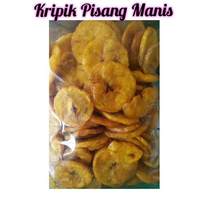 

250 gram Kripik Pisang Golden Manis, Kripik Pisang Manis Panjang, Sale Pisang Cemilan Snack Murah