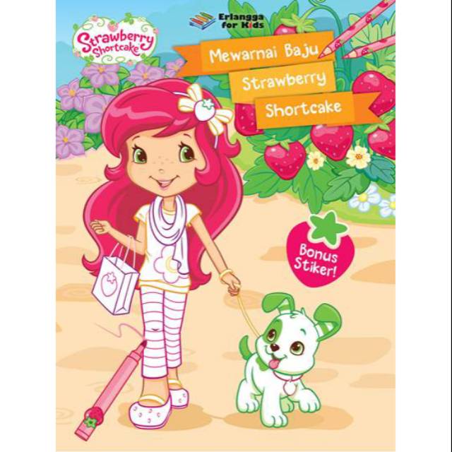 Strawberry Shortcake Mewarnai Baju Strawberry Shortcake Shopee Indonesia