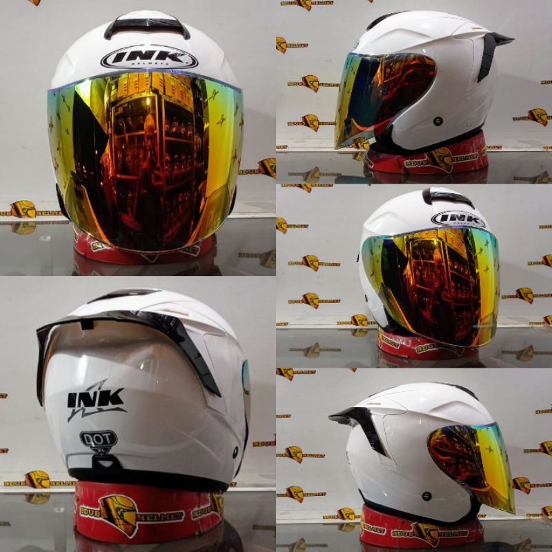 HELM INK DYNAMIC SOLID GREY DOFF/PAKET GANTENG 100% ORIGINAL SNI-DOT-WHITE WH/VENOM/GOL