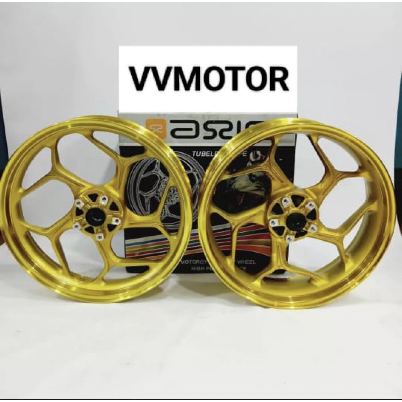 VELG RACING AXIO/ASSIO CB 150R/MEGAPRO NEW CBR 150R/CBR FACELIT 1SET UK 350/450-17 PNP