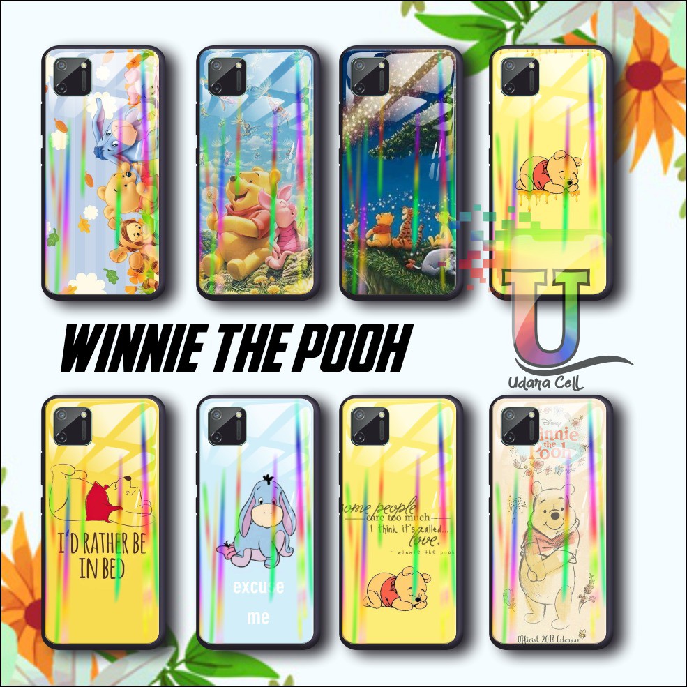 UC806 Case softcase gambar WINNIE THE POOH back case glass aurora samsung j2 prime g530 a21s m21 a51