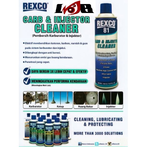 Rexco 81 Carburator Cleaner Pembersih Kaburtor Injector Matic 300ml atau 500ml