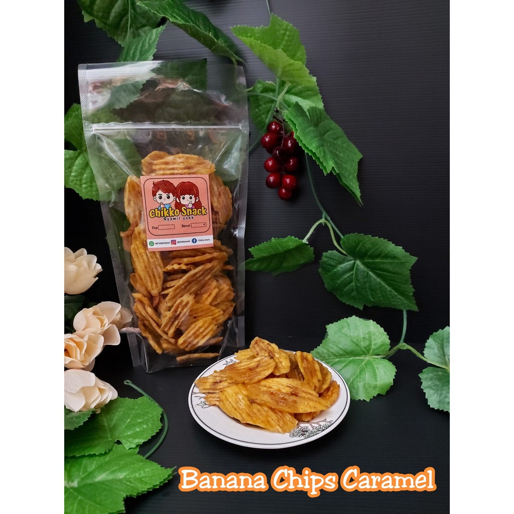

BANANA CHIPS CARAMEL MANIS TEKSTUR RENYAH GURIH KRISPY 250 GR