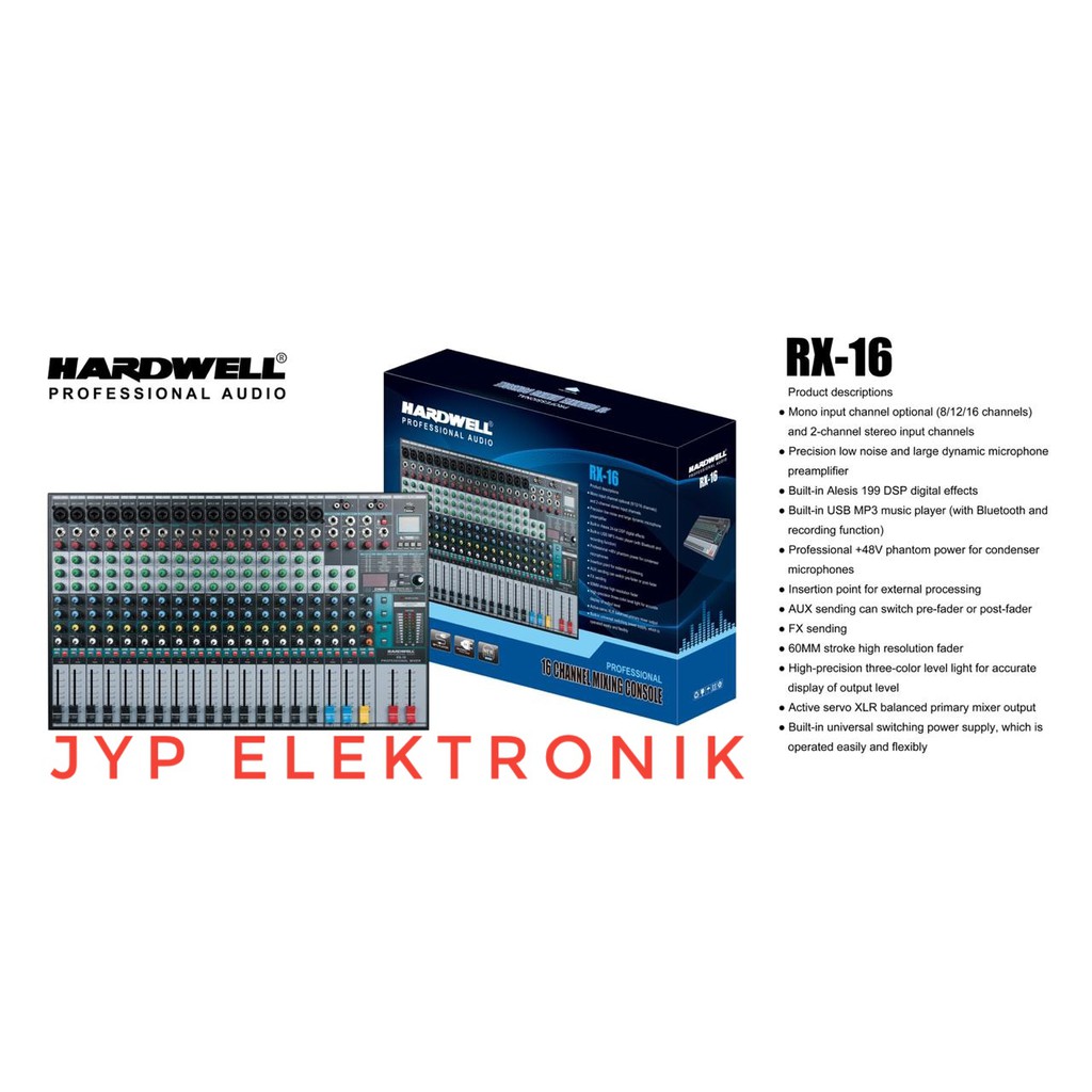 MIXER AUDIO HARDWELL RX 16 / RX16 RX-16 ORIGINAL 16CHANNEL