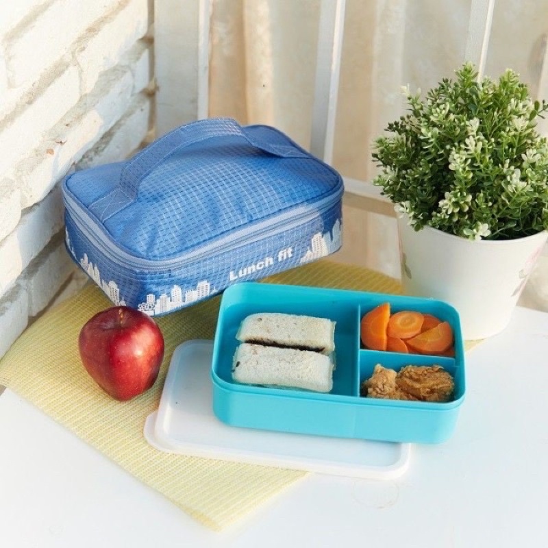 Kotak makan luch fit / tas bekal / tempat makan set