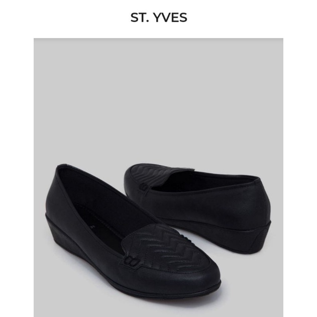Sepatu st yves hitam_koleksi terbaru