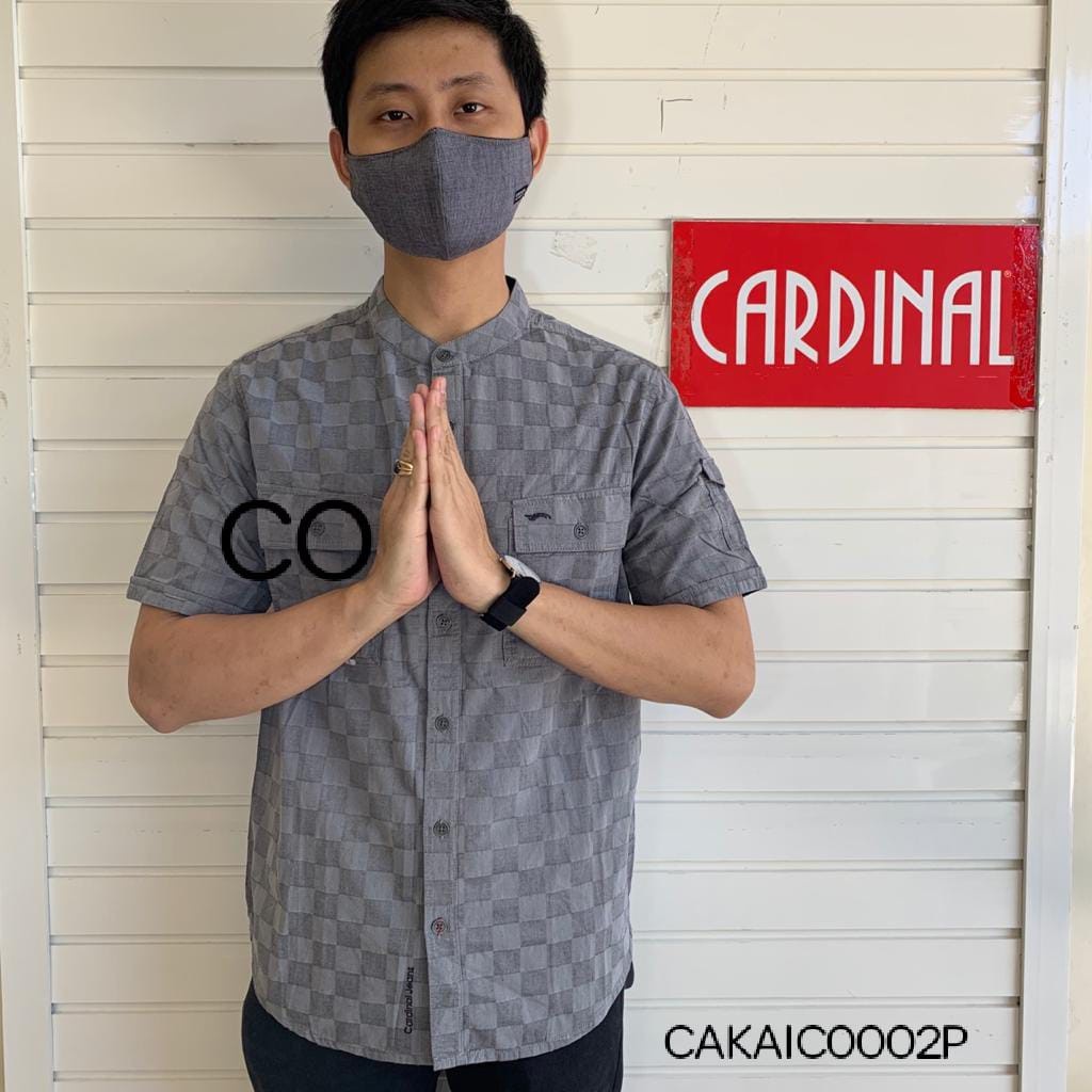 BB CARDINAL KEMEJA KOKO PRIA LENGAN PENDEK FORMAL Baju Cowok Casual Original