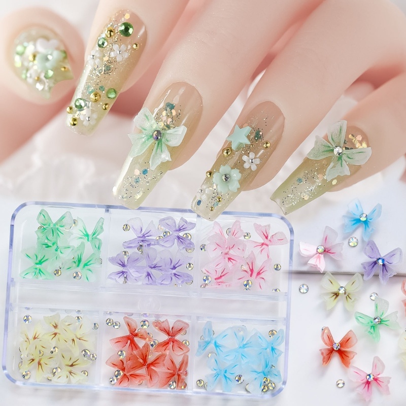 Zzz Ornamen Pita 3D Bahan Resin Akrilik Untuk Dekorasi Nail Art / Manicure DIY