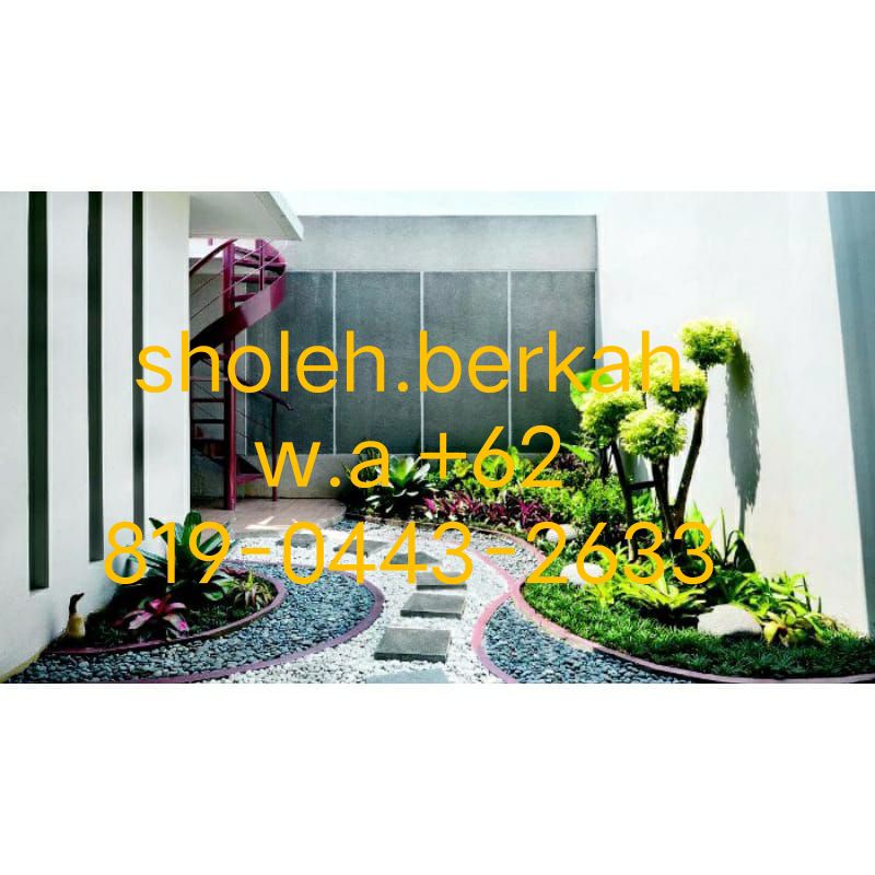 taman kering+batu koral