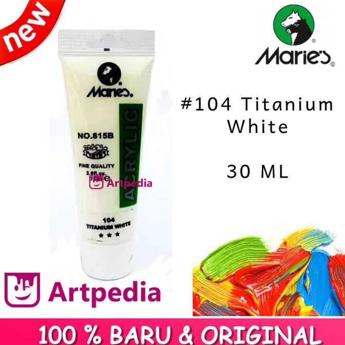 

HOT SALE Maries - Titanium White / Maries Acrylic Paint 30ML (Cat Akrilik)