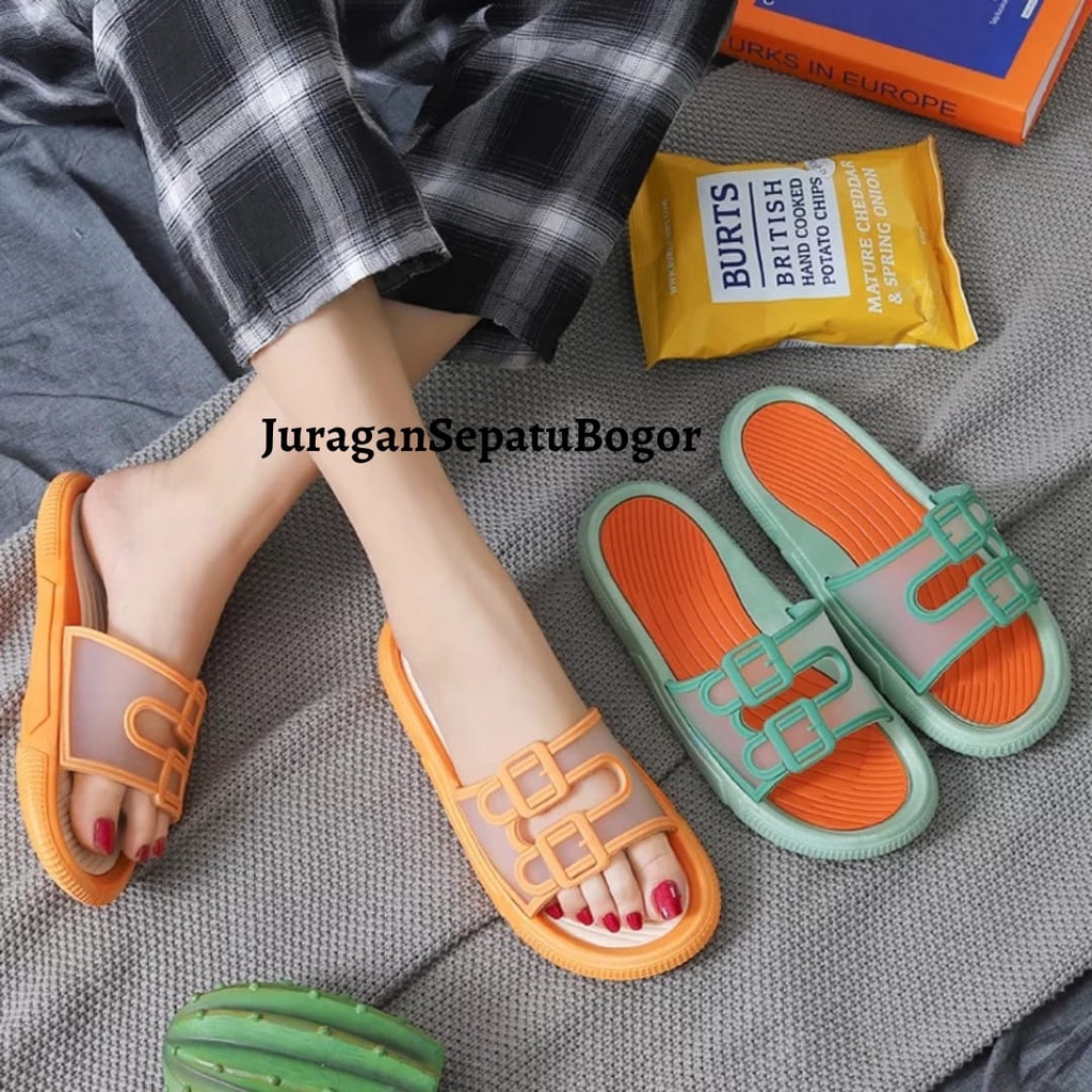 Sandal Jelly Import VANILLA  217 /  Selop Karet CEWEK COWOK