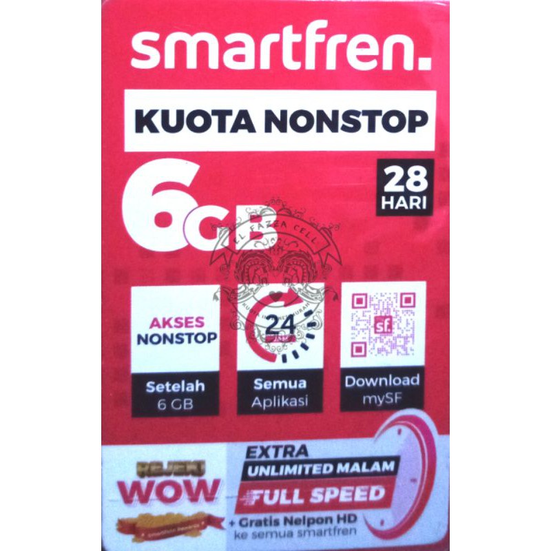 VOUCHER SMARTFREN 6GB NONSTOP FULL 24 JAM