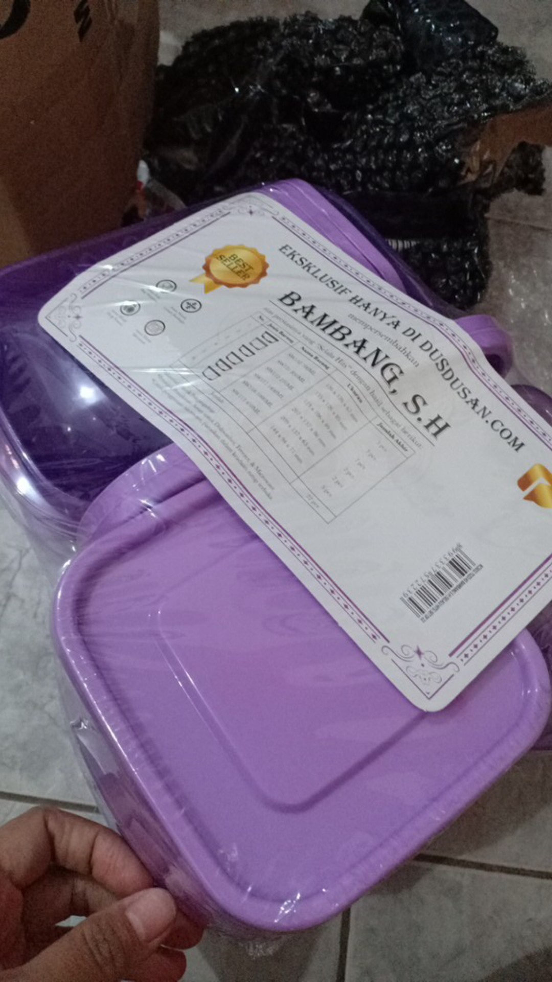 Bambang Set Of 22 Ungu / Biru