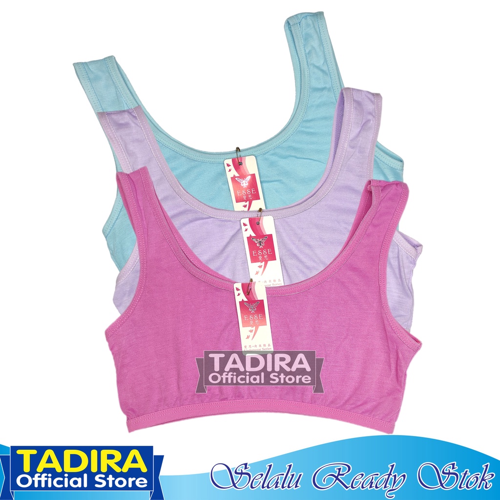 Miniset Anak Perempuan  ESSE_Bra Remaja SD SMP Tengtop Trend Multiwarna TADIRA Store