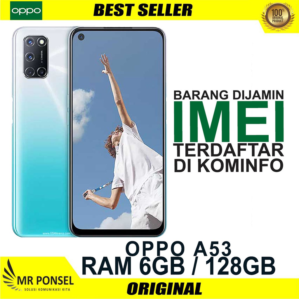 OPPO A53 RAM6GB ROM128GB GARANSI RESMI OPPO INDONESIA