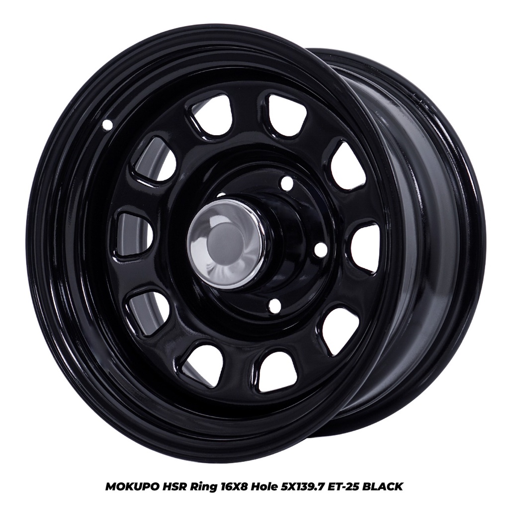 Velg R16 Mobil Jimny Katana Taft HSR MOKUPO Ring 16 Hole 5 PCD 139,7 Black