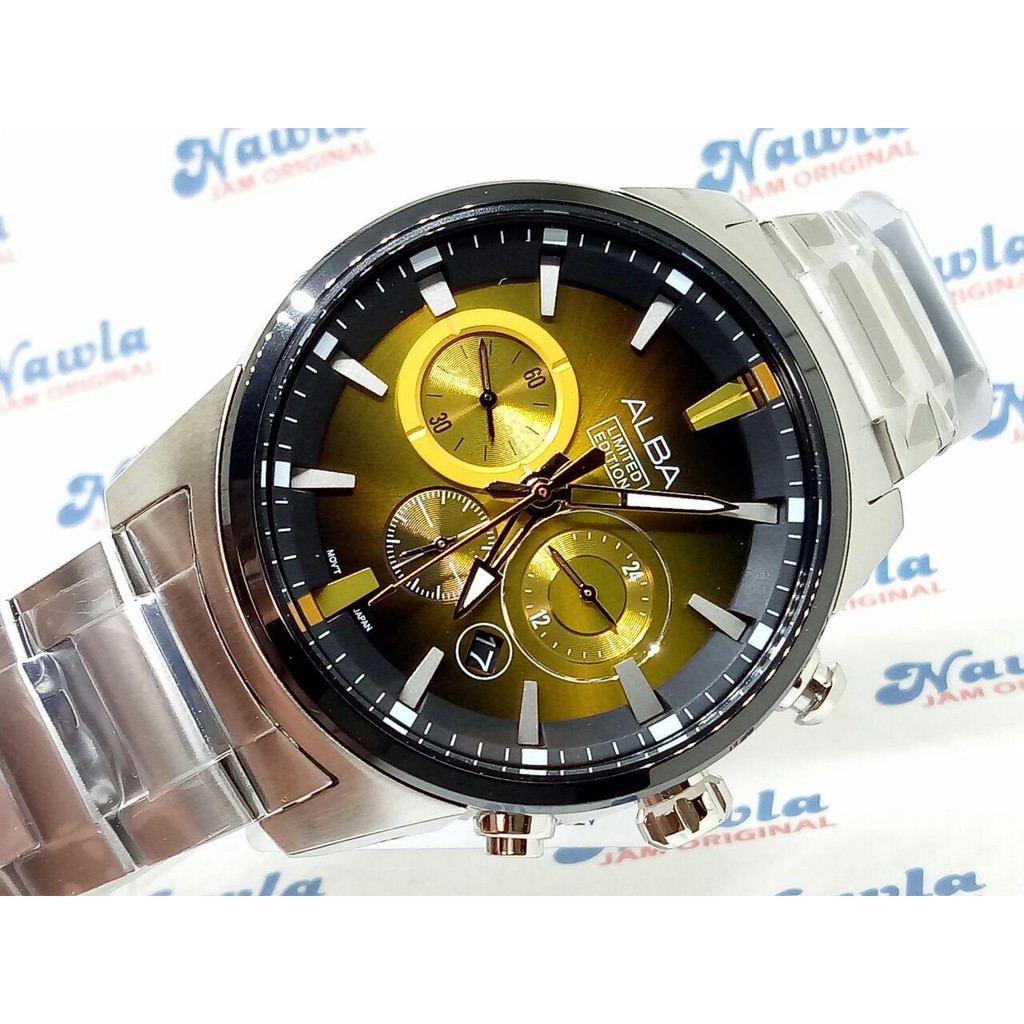 Alba Quartz AT3C31X1 Chrono Limited Edition - Jam Tangan Pria AT3C31