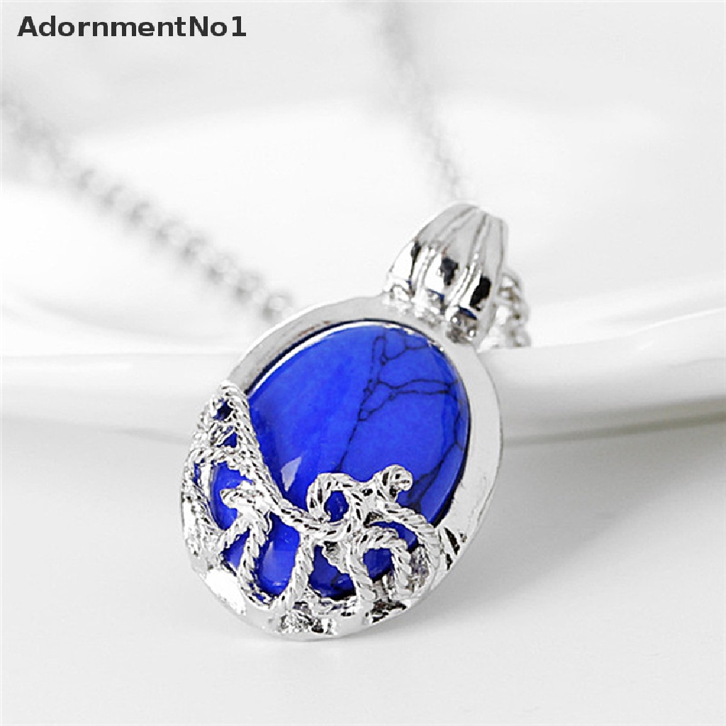 (AdornmentNo1) Kalung Rantai Lapis Lazuli Katherine Anti Sinar Matahari Untuk Wanita