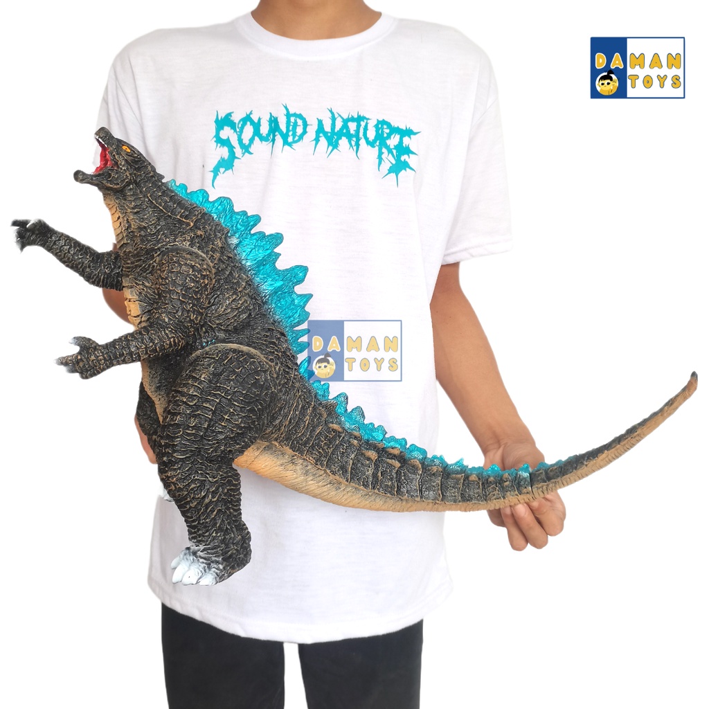 Action Figure Monster Godzilla Legendary Roar Monsterverse Vinyl Biru Gojila Jumbo Gozila besar