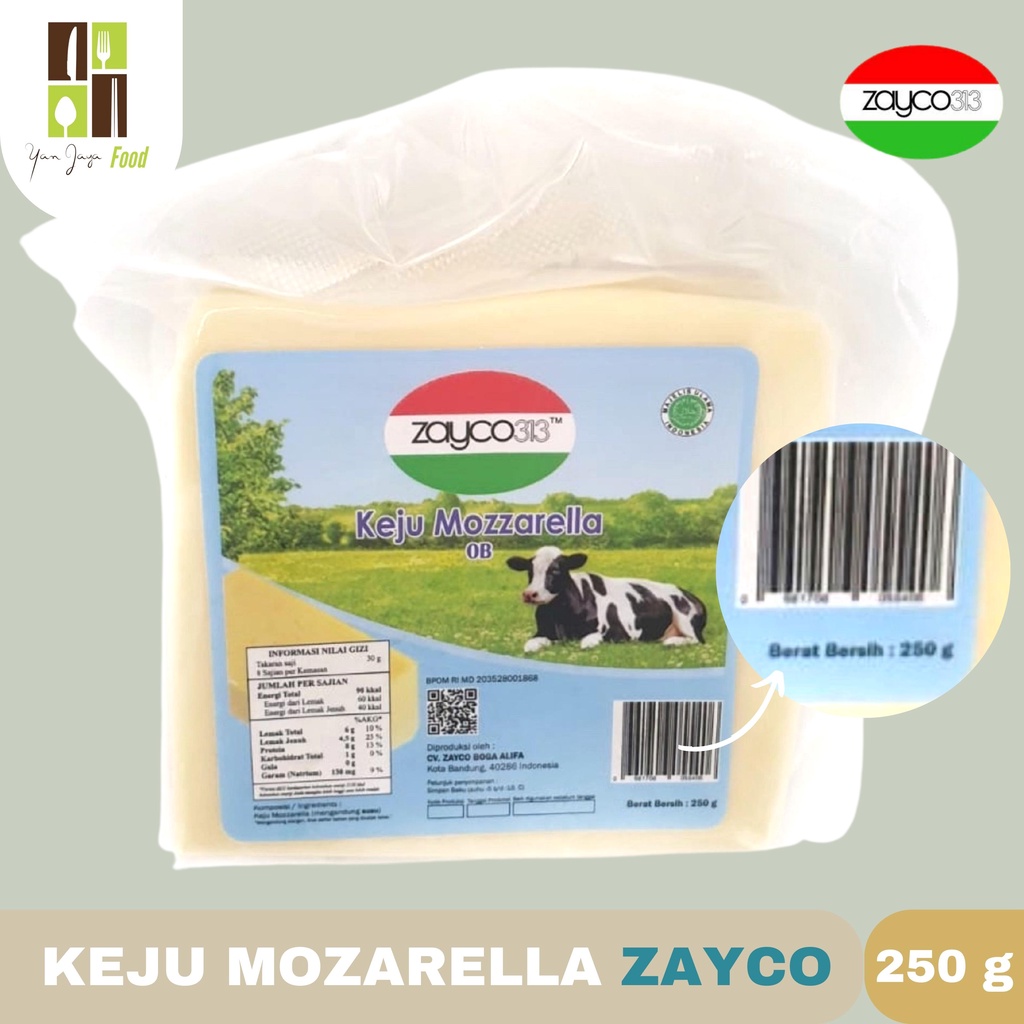 KEJU MOZARELLA OLDENBURGER ZAYCO 200GR / 250GR / 1KG