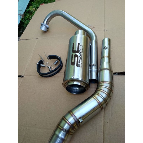 knalpot sc project cb 150r old dan cb 150r new