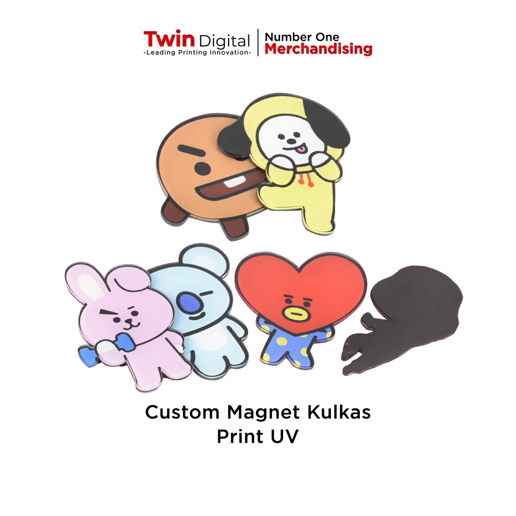 Twindigital Magnet Kulkas Akrilik Custom Bentuk Merchandise Custom - Magnet Kulkas