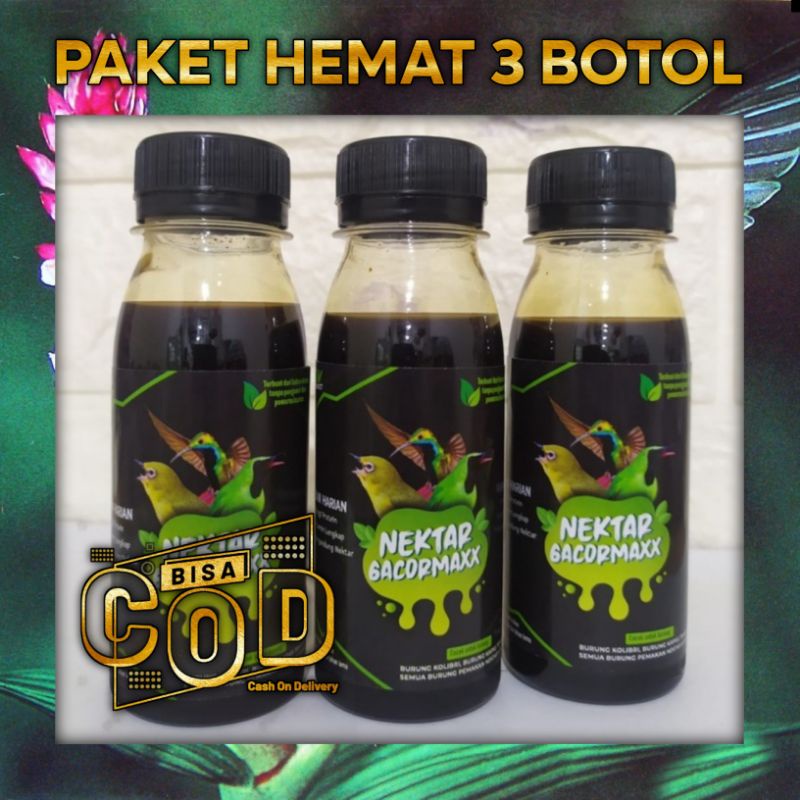 paket hemat 3 botol nextar gacor maxx nektar gacor maxx gacormaxx nekstar nextar konin penggacor bur