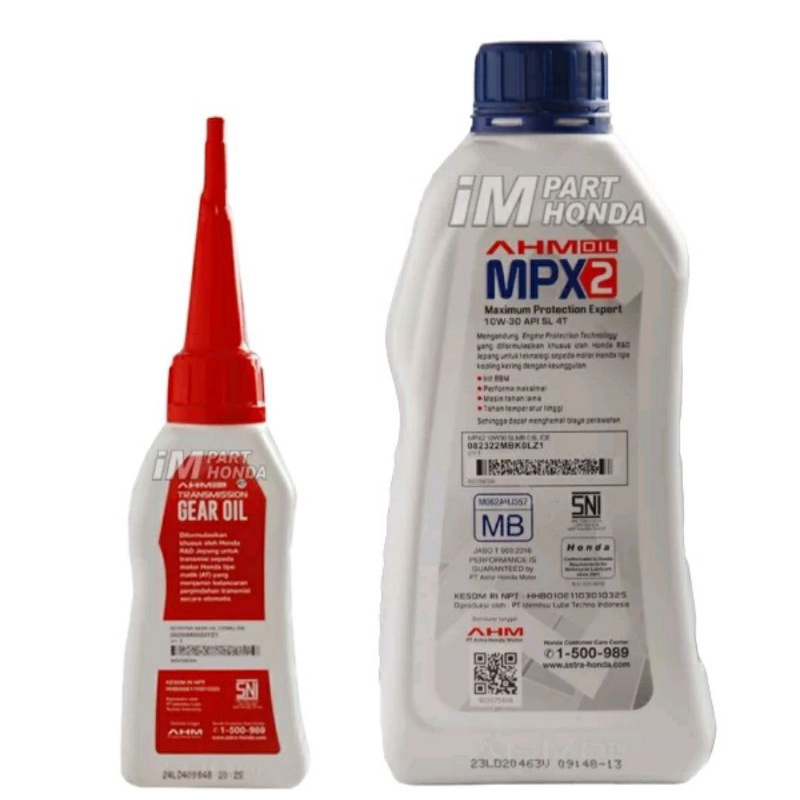 paket oli mesin+oli gardan Honda beat Scoopy spacy Vario