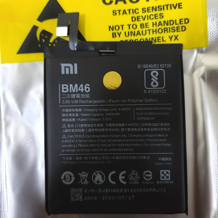 BATERAI batere baterry XIOMI REDMI NOTE 3 BM 46