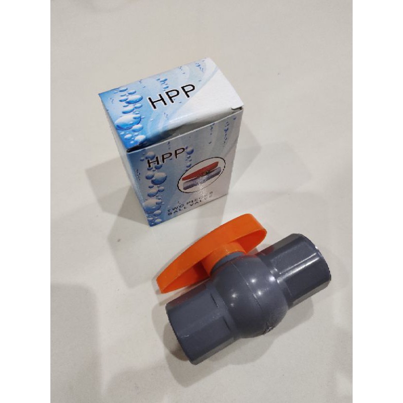 Stop Kran Ball Valve PVC - Stop Keran Shower Ball Valve 1/2 inch dan 3/4 inch Bagus Murah