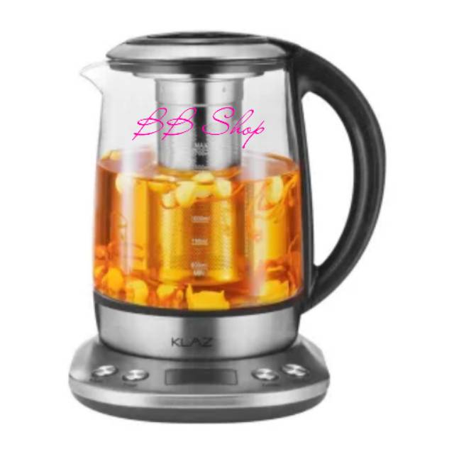 Klaz Teko Listrik Pembuat Teh Kaca 1.7 Ltr 1000W Glass Tea Maker