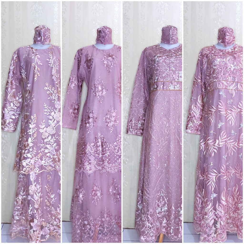BROKLAT LAVENDER | GAMIS BROKLAT | BAJU KONDANGAN