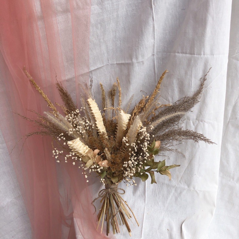 Hand Tied Bouquet / Wedding Dried Flower Bouquet / Wedding Bouquet / Dried Flower Bouquet