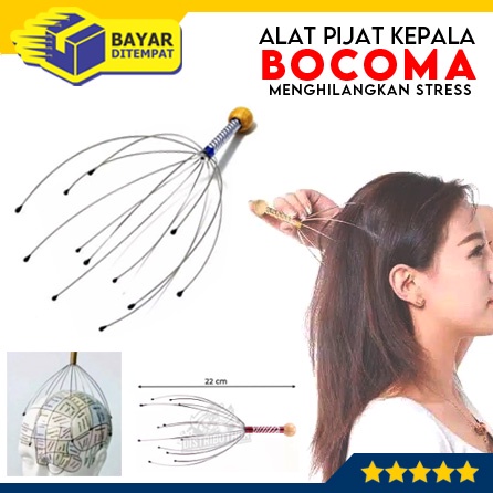 Alat Pijat Kepala BOKOMA Stainless Head Massager