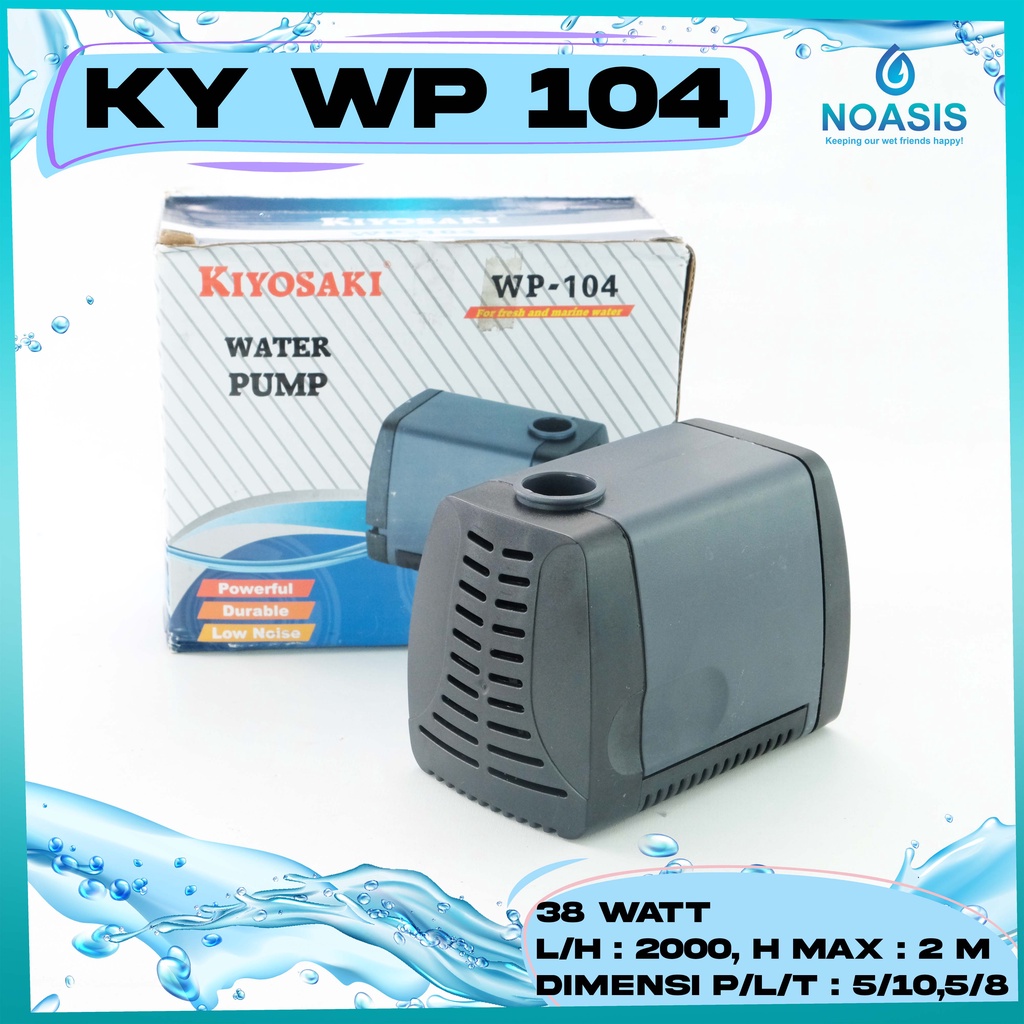 POMPA AIR CELUP AQUARIUM KIYOSAKI WP 104 SUBMERSIBLE PUMP