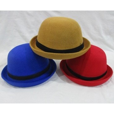 Topi Chaplin Caplin Remaja Dewasa /Topi Bowler Hat Bahan Lembut