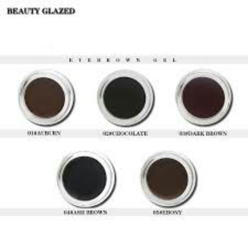 Beauty Glazed Eyebrow Gel Pot Gel Alis Long Lasting Terlaris
